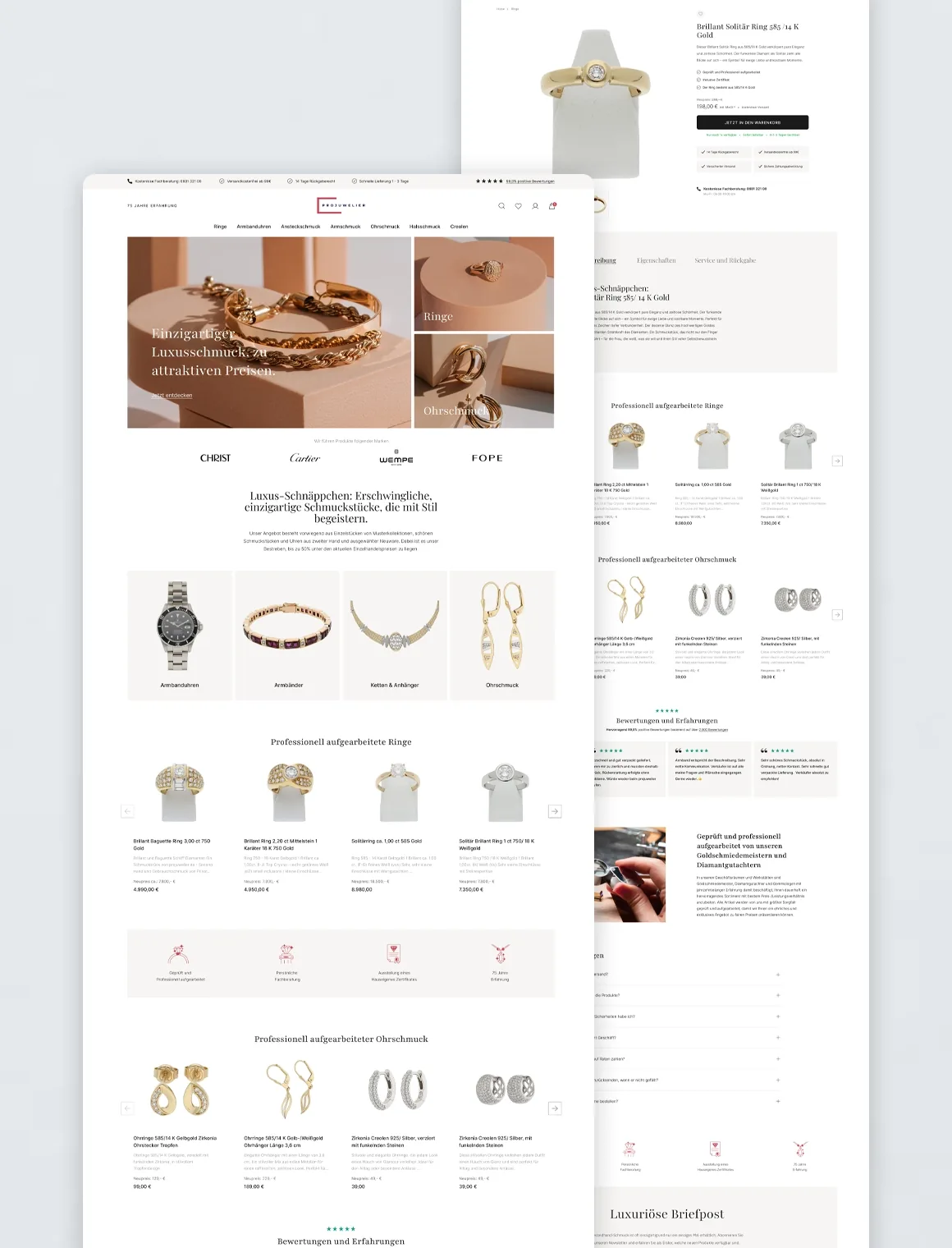 Luxuriöses Design für Projuwelier