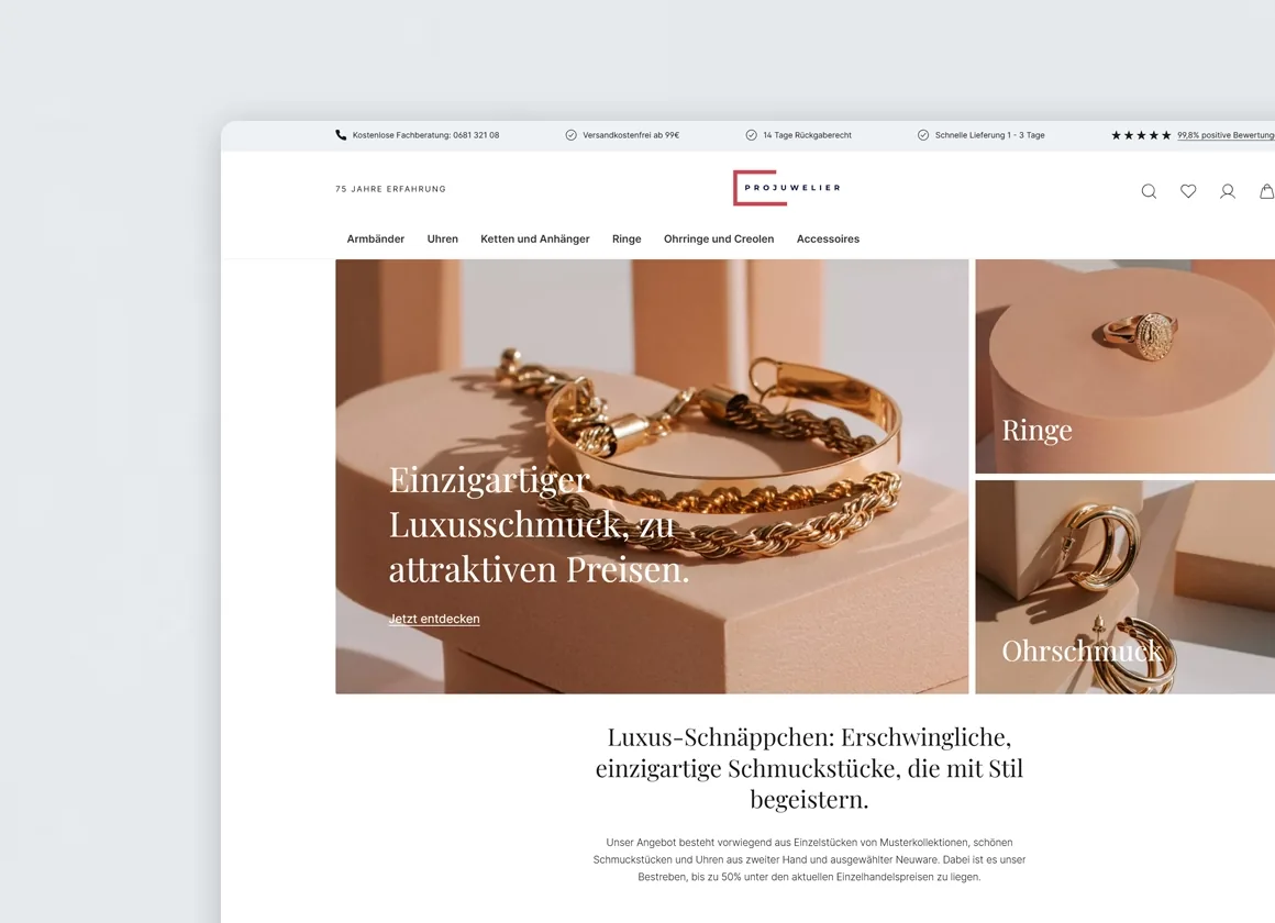 Luxuriöses Design für Projuwelier