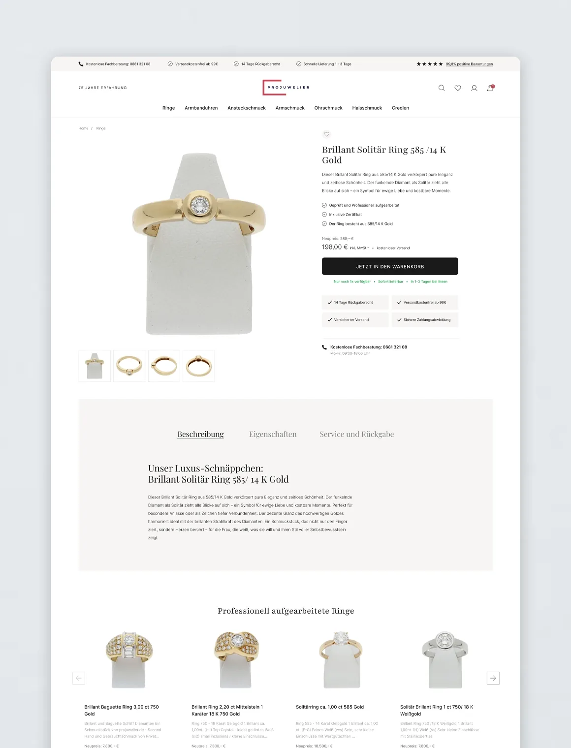 Luxuriöses Design für Projuwelier