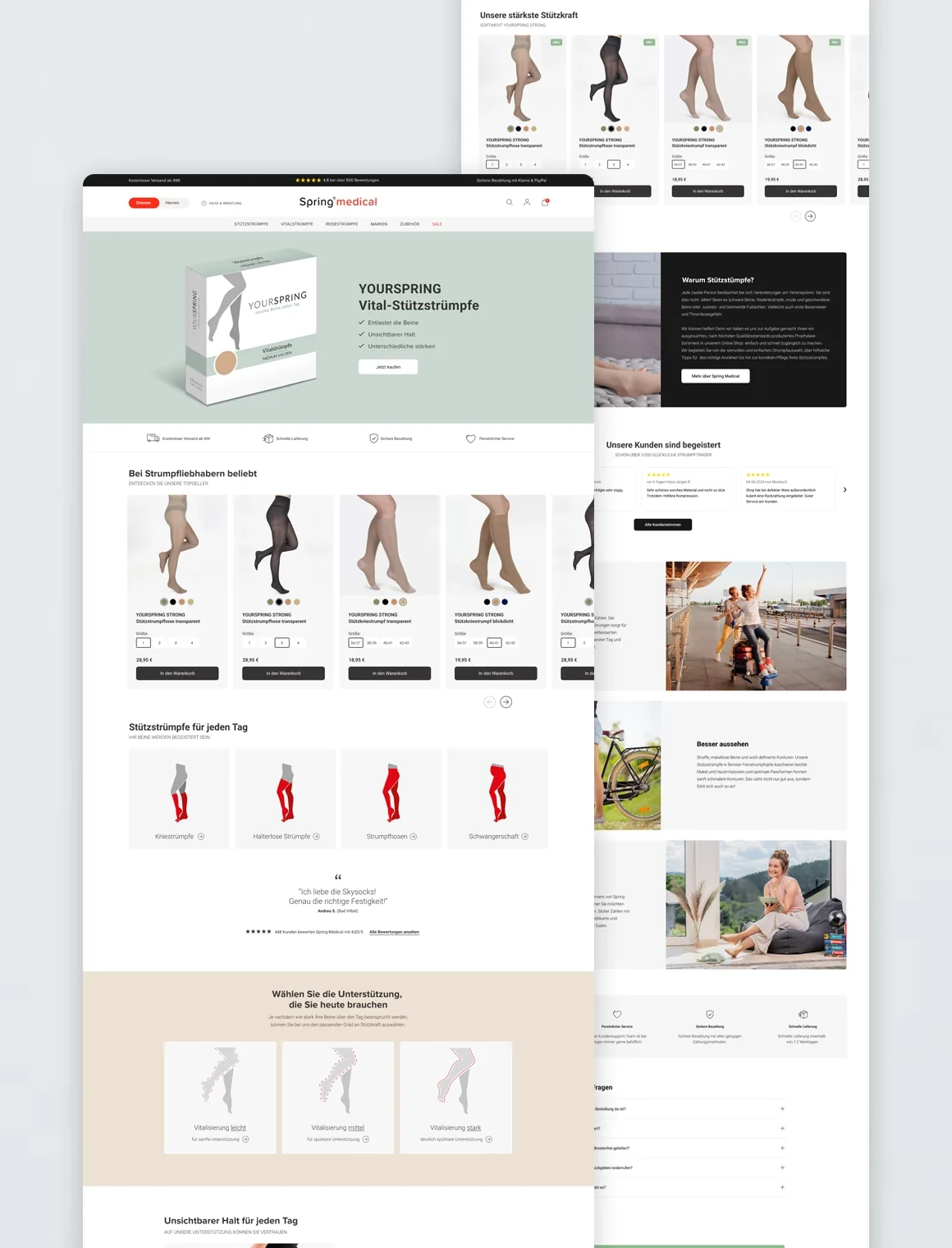 Spring medical Online-Shop Relaunch