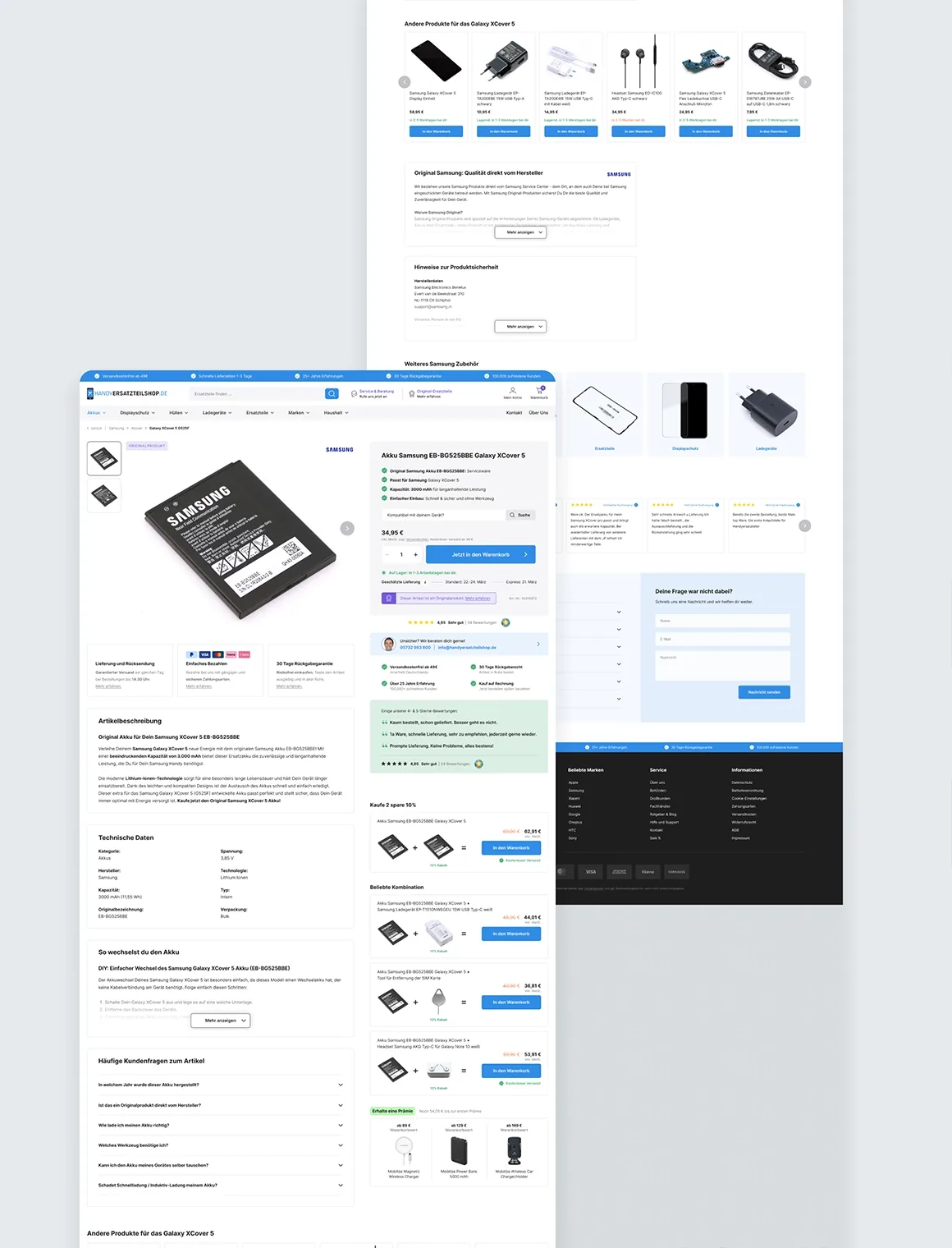 Handyersatzteilshop: Re-Design & Mobile-First-Strategie für bessere Conversion