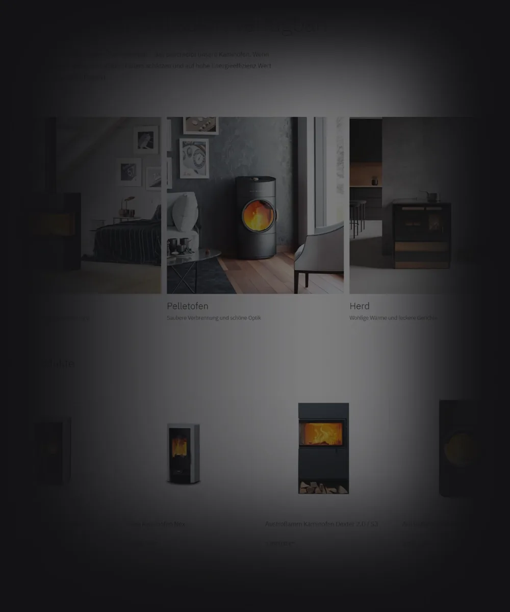 Ofen Fendt Shop-Design