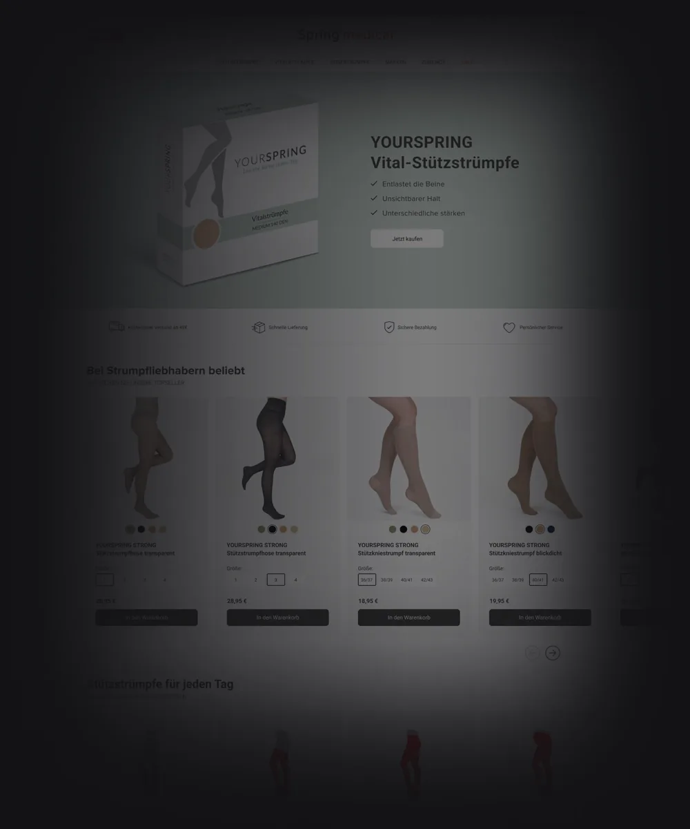 Online Shop von Spring medical