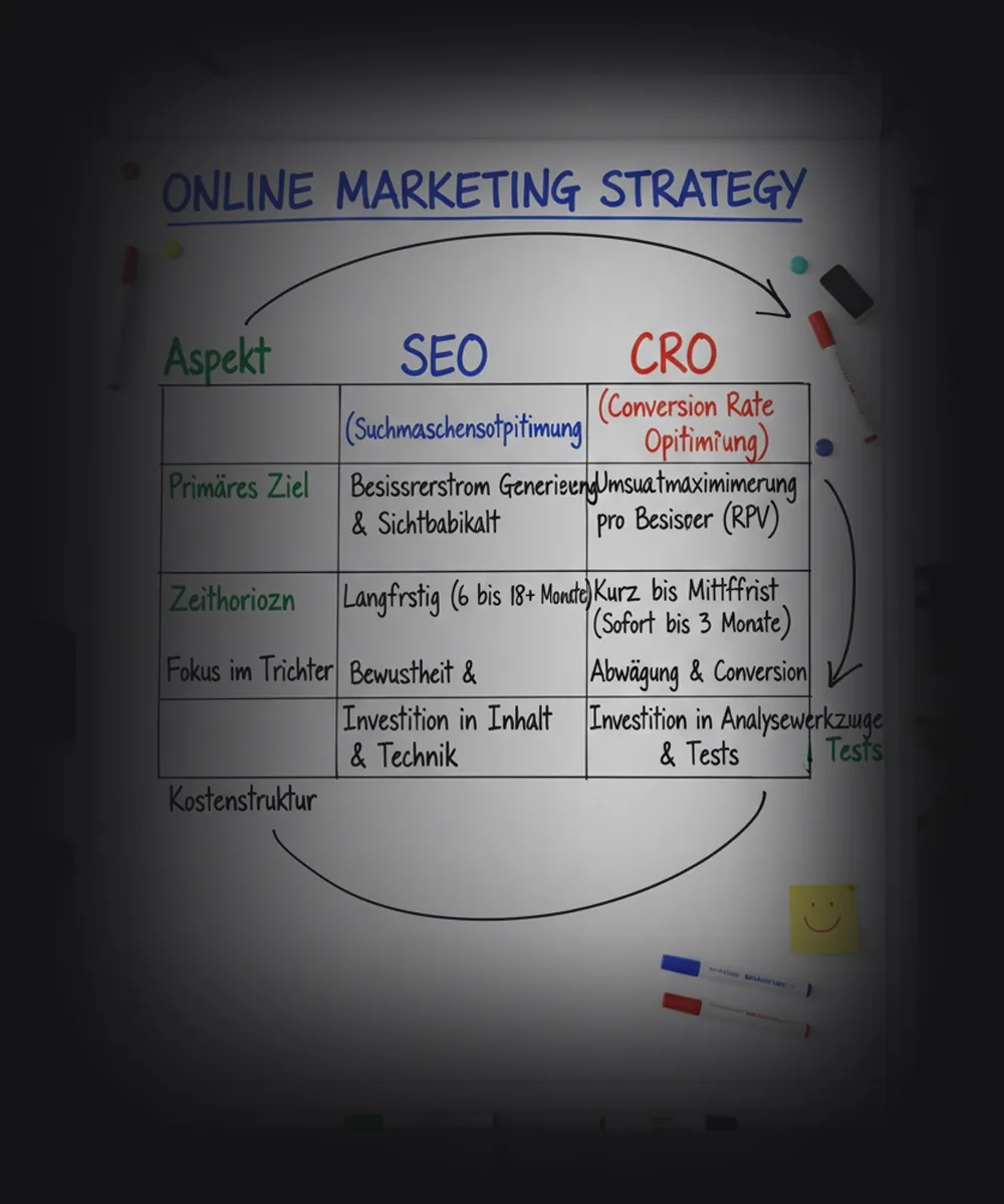 Der Unterschied zwischen CRO und SEO: Was ist wichtiger?