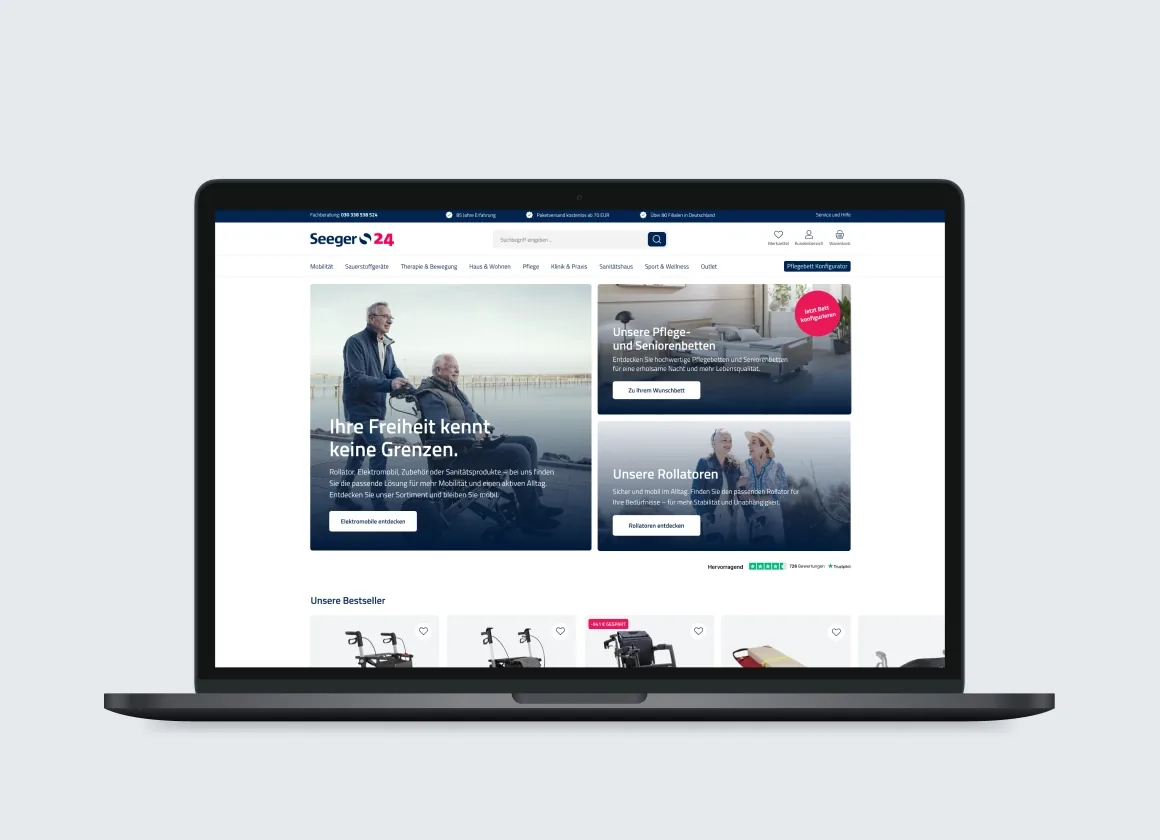 Seeger24: Vom veralteten Shop zur modernen Mobile-First-Plattform
