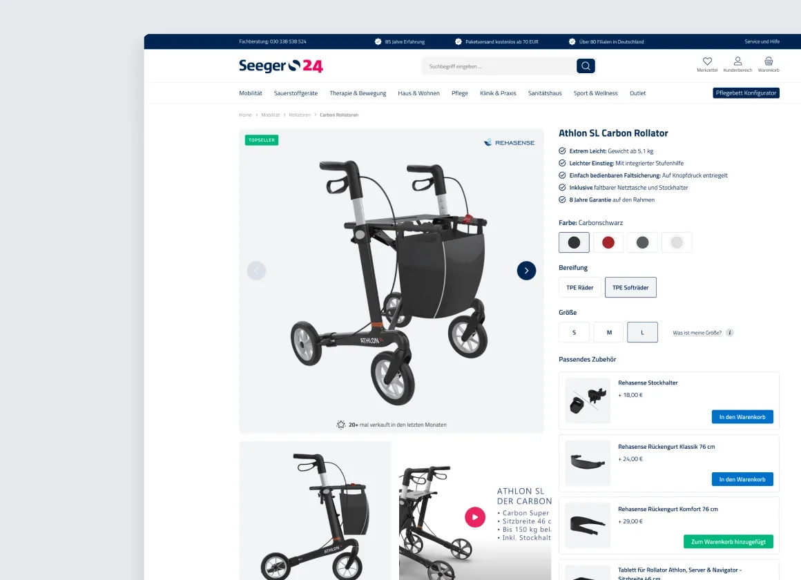 Seeger24: Vom veralteten Shop zur modernen Mobile-First-Plattform