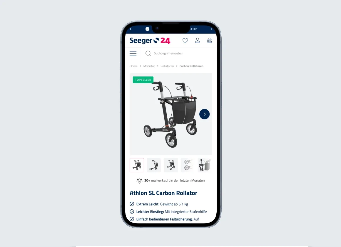 Seeger24: Vom veralteten Shop zur modernen Mobile-First-Plattform